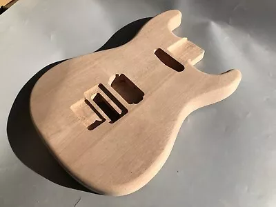 Mahogany Guitar Body Unfinished For DIY Locking Nut HH Style Bolt On • £86.40