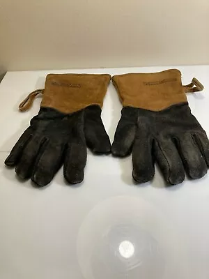 Eddie Bauer Outdoor Outfitter Two Tone Suede Lined Gloves - Heavy Duty - XL • $24