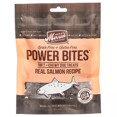 Merrick Power Bites Dog Treats Real Salmon Recipe • $9.49