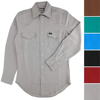Wrangler Advanced Comfort Men's Shirt Western Style Snap LS Tagless Serged • $24.99