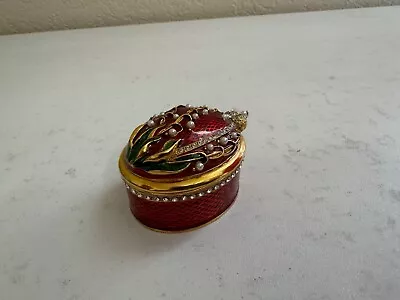 Metropolitan Museum Of Art MMA Enamel & Jeweled Royal Crown Trinket Box • $50