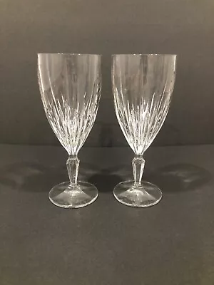 2 Mikasa Ice Tea Goblets Icicles Pattern 7 7/8” • $34.99