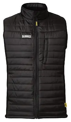 DeWalt FORCE Black Soft Lightweight Padded Puffa Work Bodywarmer Gilet • £34.50