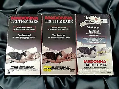 Madonna Sealed Truth Or Dare Vhs Lot Us & Canada 1991 Different Rare • $119.75