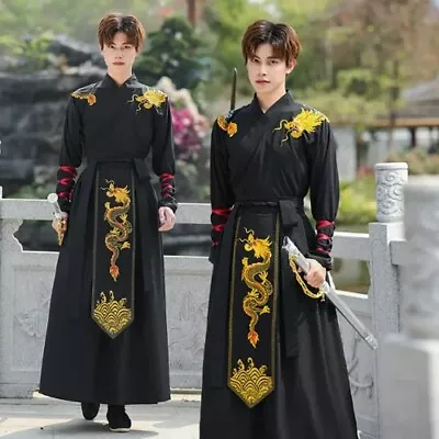 Large Size Hanfu Men Women Chinese Embroidery Hanfu Cosplay Costume Hanfu Set • £43.42