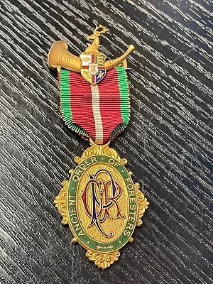£50 • Buy Ancient Order Of Foresters Jewel Enamel Medal With Ribbon , Tutill London Maker