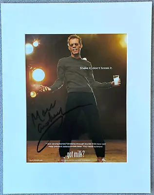 Marc Anthony Signed 11x14 Matted Autographed Photo - Authentic Singer GOT MILK • $75