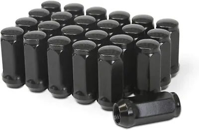 23 Black Bulge Acorn Lug Nuts 2  Inch JEEP Wrangler CJ TJ JK 1/2x20 Or 1/2 • $27.95