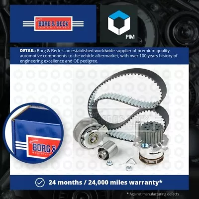 Timing Belt & Water Pump Kit BTW1001 Borg & Beck Set Genuine Quality Guaranteed • $98.05