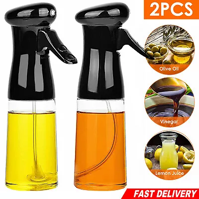 2x Olive Oil Spray Bottle Oil Dispenser BBQ Sprayer Mister For Air Fryer Salad • £10.99