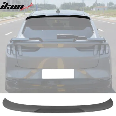 Fits 21-23 Ford Mustang Mach-E Rear Roof Window Spoiler Wing Kit ABS Matte Black • $49.99