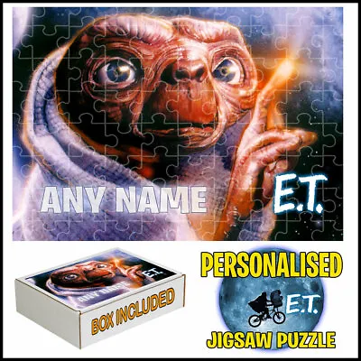 Personalised E.T Jigsaw Puzzle-Best Gift For Fans - Add Any Name • £11.99