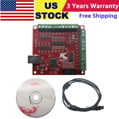 CNC USB MACH3 100Khz Breakout Board 4Axis Interface Driver Motion Controller #US • $21.38