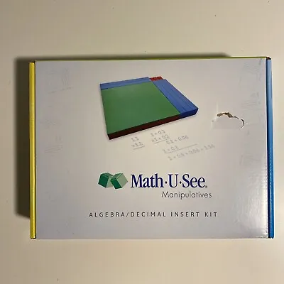 Math U See Manipulatives Algebra Decimal Insert Kit Integer Block Homeschool  • $19.99