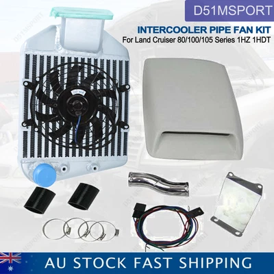 Top Mount Intercooler Kit Fit Toyota Landcruiser 80/100/105 Series 1HZ/1HDT 4.2L • $438