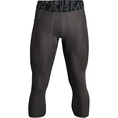 Under Armour Mens HG 3/4 Leggings Activewear Training Sports Bottoms Ging • £16