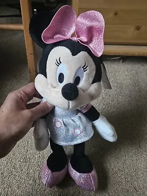 Disney Minnie Mouse Medium Soft Toy Children Plush Stuffed Animal Kids Doll • £10