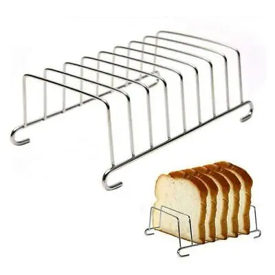 £3.06 • Buy Toast Rack Holder Steel Slice Serving Bread Stand W6P5