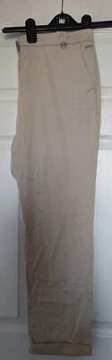£2.99 • Buy Ladies M&S Gorgeous Stone Chino Style Straight Leg Trousers Size 16 Short 🌷