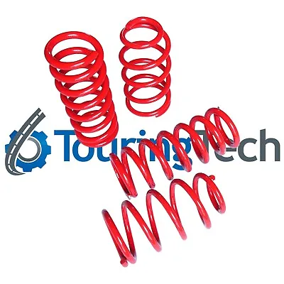 Touring Tech Lowering Springs 1.7”F/1.8”R Red For 2015+ Mustang TT-F209 • $124