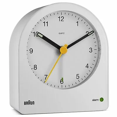 $89.95 • Buy NEW Braun Classic Dome Analogue Alarm Clock, White, 10cm