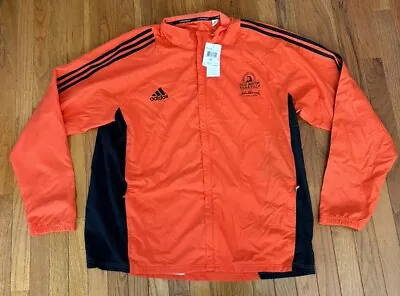 Adidas Climaproof Boston Marathon 2012 Orange Black Windbreaker Jacket-Adult 2XL • $34.24