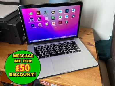 £539.99 • Buy Macbook Pro 15  3.4GHz I7 Quad Core *NEW* 1TB SSD 16GB RAM