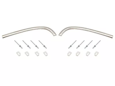 Holden Guard Front Eyebrow Left +Right +Rivet +Clips HK HT HG Chrome Trim Fender • $119.94