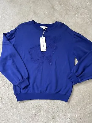 Marks And Spencer Per Una Pure Cotton Sweatshirt Size 10 • £14.50