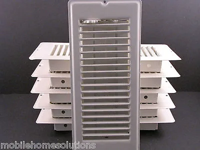 Mobile Home RV Parts. Floor Register 4  X 10 . White Metal Floor Vent.  Lot Of 6 • $54.88