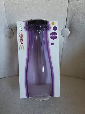 Upside Down Contour Coca Cola Purple Glass McDonalds 2013 Boxed 340 Ml Drink • $20