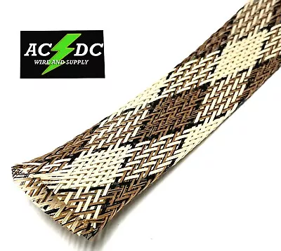 1/2 Braided Expandable Sleeving Rattle Snake 25' Made In Usa • $19.95