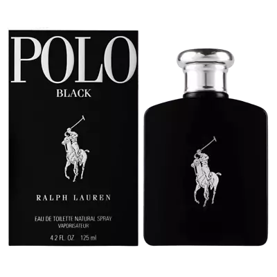 Ralph Lauren Polo Black Men 125ml Edt Spray - New Boxed & Sealed - Free P&p - Uk • £69.95