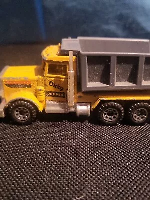 Matchbox Pace Construction Tipper Convoy Truck Yellow Peterbilt Vintage • $3.72