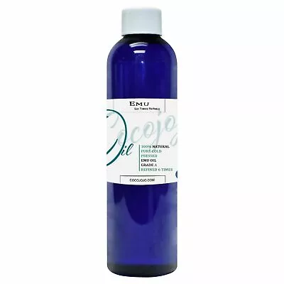 8 Oz Australian Emu Oil Pure 6x Refined For Hair Skin Moisturizer All Natural • $19.20