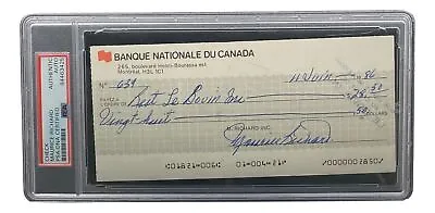 Maurice Richard Signed Montreal Canadiens  Bank Check #639 PSA/DNA • $249.99
