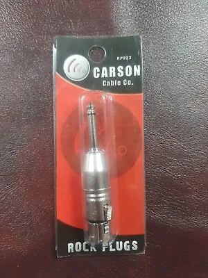 Carson Female XLR To 1/4  6.3mm TS Male Mono Jack Microphone Cable Adapter RP923 • $9.95