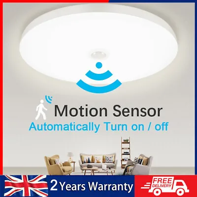 £10.99 • Buy LED Ceiling Light PIR Motion Sensor Light Bathroom Kitchen Living Room Wall Lamp
