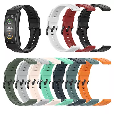 16MM Silicone Wristband Bracelet For Huawei Watch Mini / Bracelet B3/B6/B7 NEW • $5.82