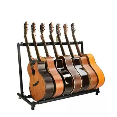 New Multiple Guitar Holder Rack Stand 9 Guitars Folding Organizer Stage • $30.89