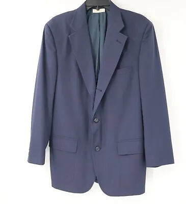 Vintage Brooks Brothers Sport Coat Mens 42 Two Button Navy Half Lined Notch • $31.99