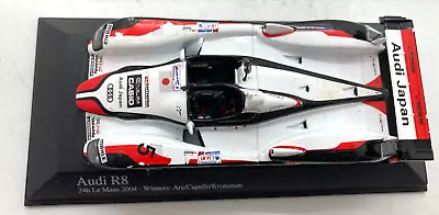 1/43 Minichamps Audi Japan R8 Winner Of The 2004 24 Hours Of LeMans Car #5 CS296 • $37.45