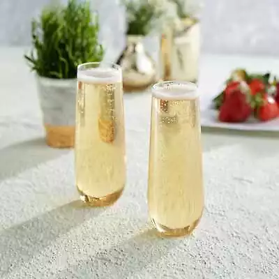 Libbey Stemless Champagne Flutes 251ml - Set Of 4 • $31.96
