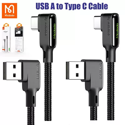 L Shape 90° USB-C Cable Fast Charger Right Angle Type-C Cord For Samsung S23 S22 • $9.99