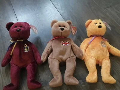 £18.99 • Buy Ty Beanie Babies Bundle; Celebrations, Buckingham And Britannia