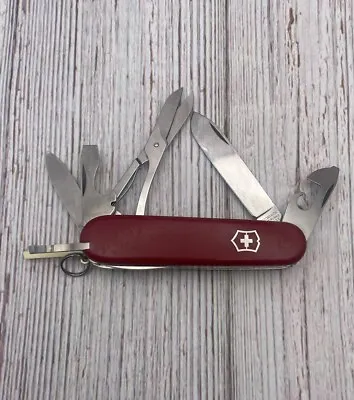 Victorinox Swiss Army Knife Super Tinker Vintage Pre Hook Camp Fish Hike EDC • $21.49