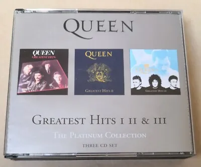 Queen Greatest Hits I II & III The Platinum Collection 3 CD Set Best Of • £8.99