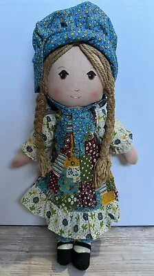 Vintage 1970s Knickerbocker Holly Hobbie CARRIE Cloth Rag Doll 16” • $63.99