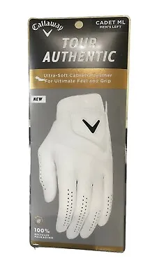 Callaway Tour Authentic Leather Glove 2021 Size Medium  Worn On Left  NEW • $19.99