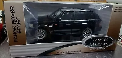  RANGE ROVER SPORT  Black 1:18 Diecast Model Car Grandes Marques Ertl Boxed Rare • $101.02